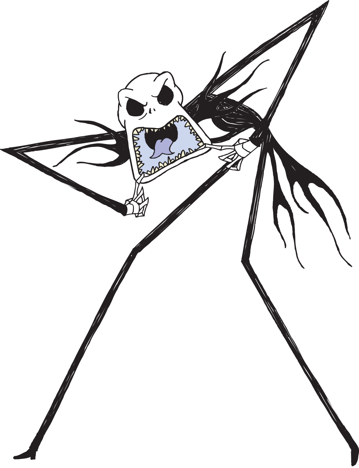 Nightmare Before Christmas Sticker Book Clipart (1244x1621), Png Download