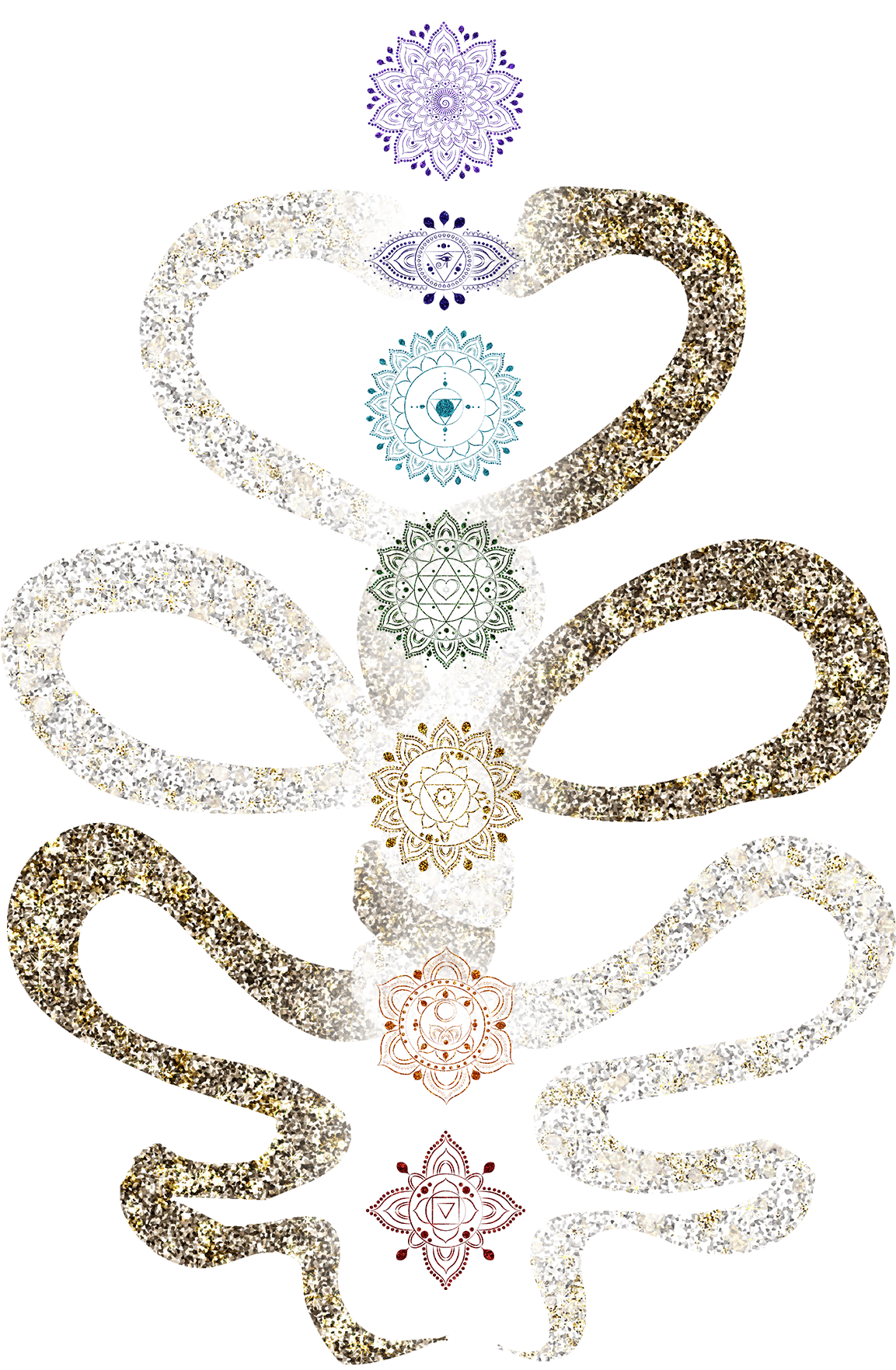 Mandala Clip Art Set For All Yoga Lovers, Chakra Healers - Body Jewelry - Png Download (1800x1800), Png Download