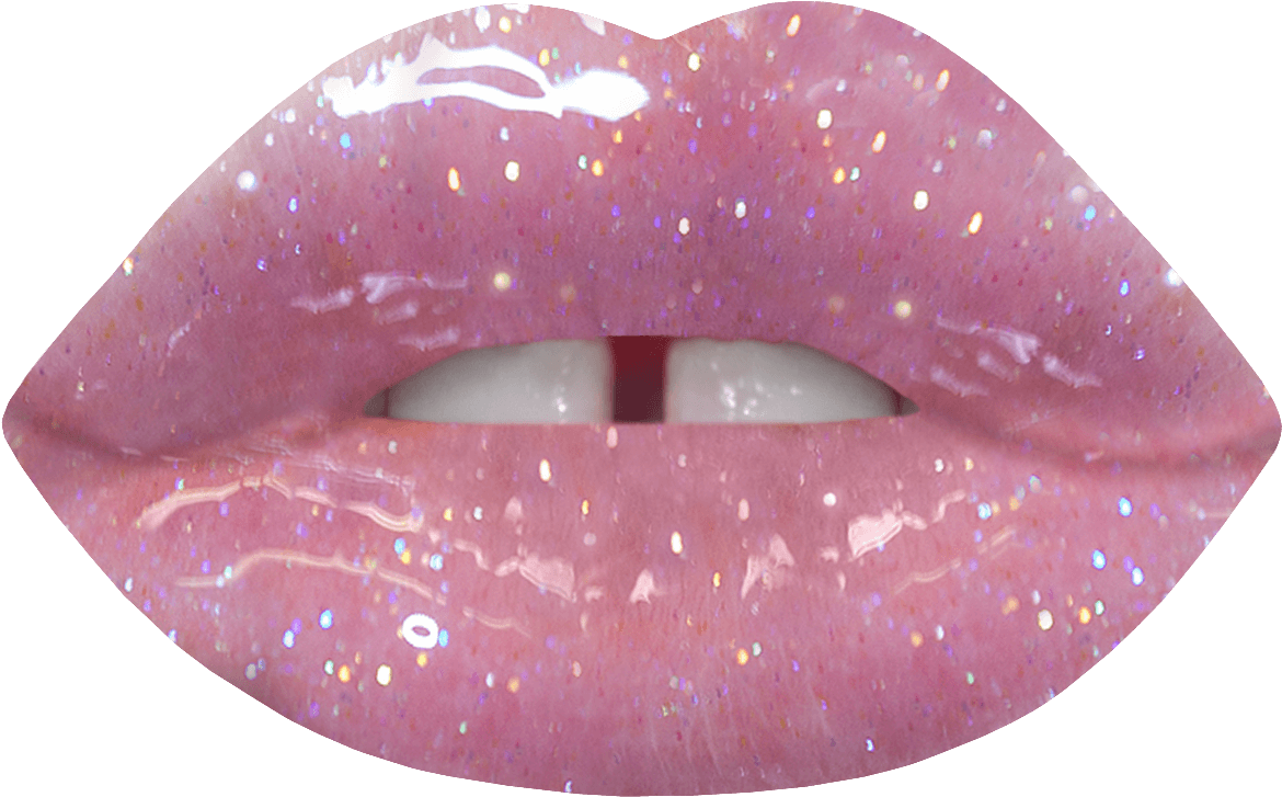 View large size Long Lasting Lip - Clear Glitter Lip Gloss Clipart. 