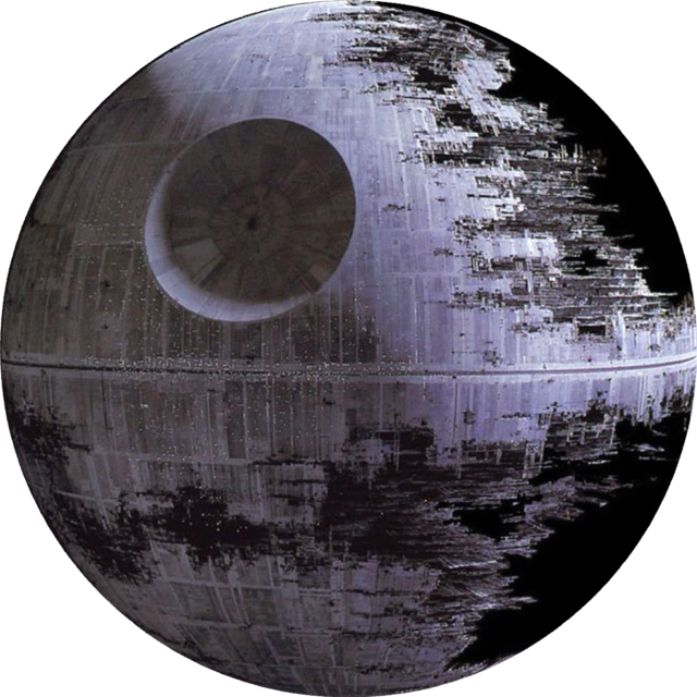 Unique Death Star Wars Round Design Color Mouse Pad - Death Star On Fire Clipart (640x640), Png Download