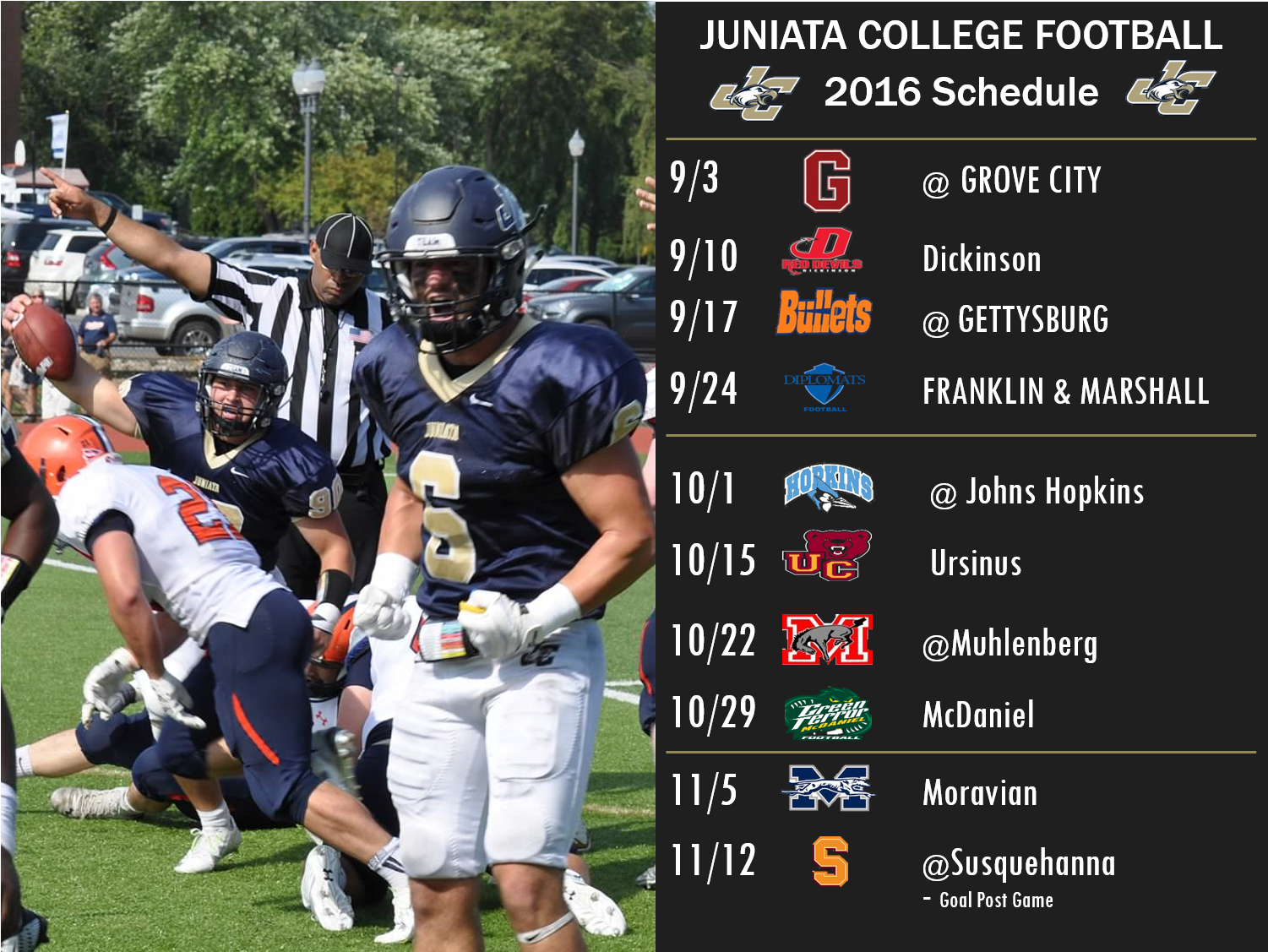 Juniata College Football - Juniata College Football 2018 Clipart (1200x1012), Png Download