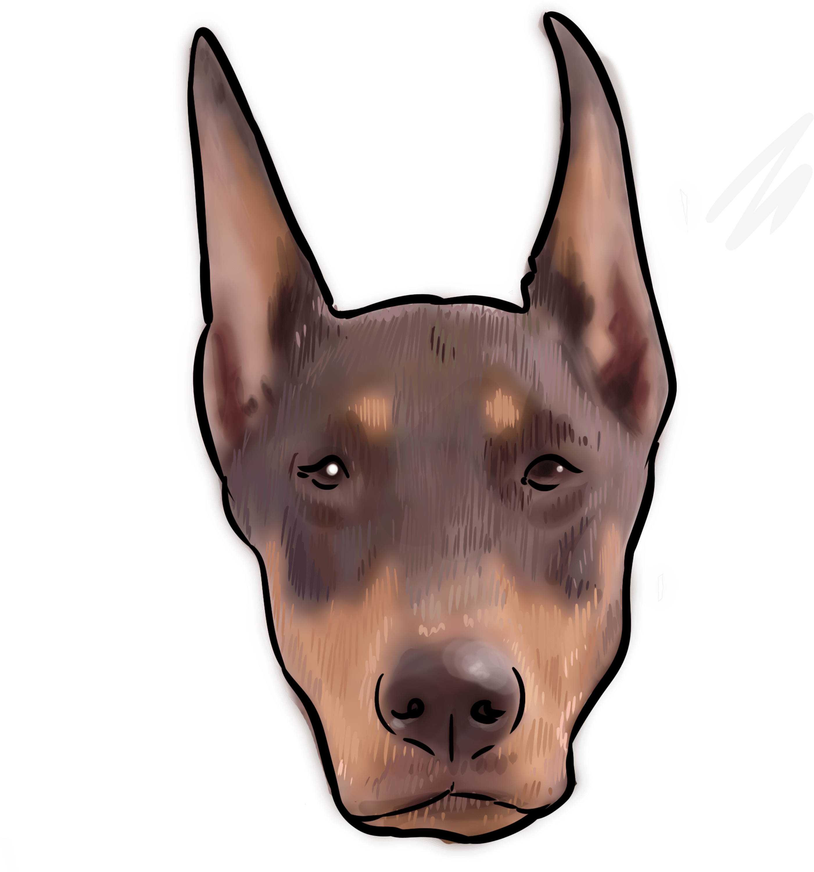 I Know, That's Subjective, But I'll Stand By It - Dobermann Clipart (3000x3000), Png Download