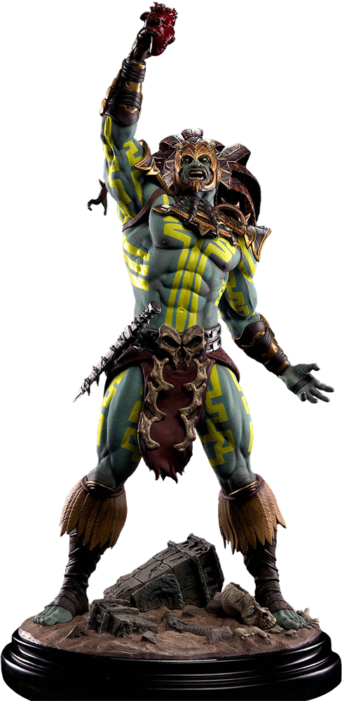 Mortal Kombat X Kotal Kahn Sun God 1/4 Scale Statue - Kotal Kahn Mortal Kombat Sun God Clipart (488x1000), Png Download