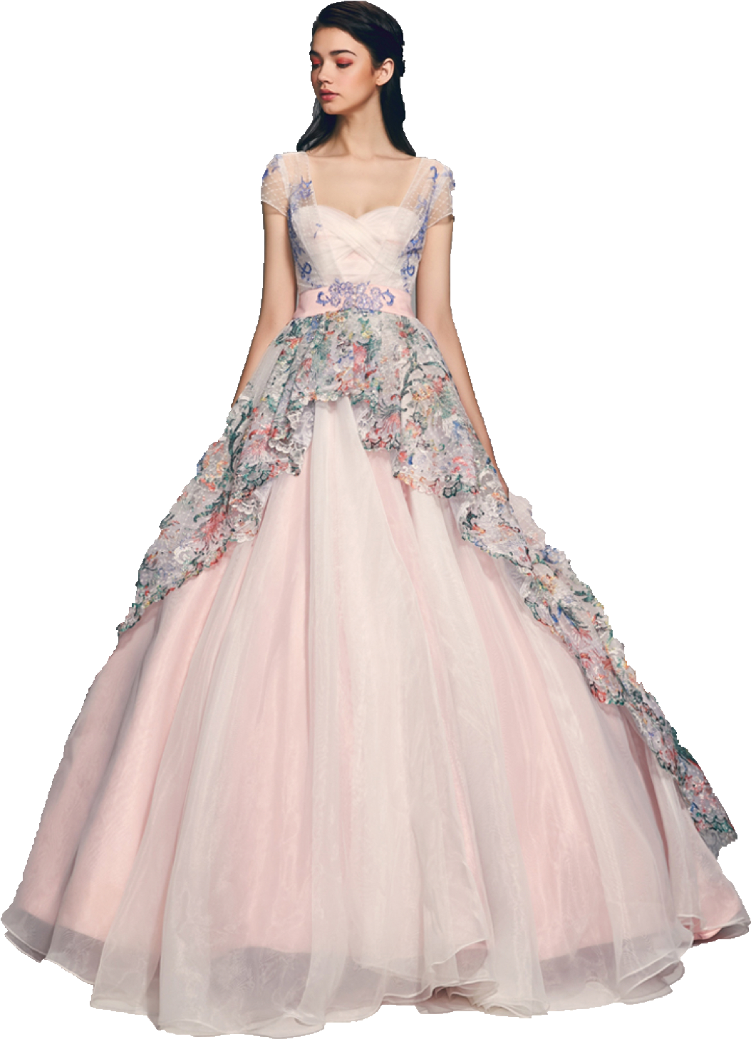 Spring Bridal Png Image - Gown Clipart (1200x1800), Png Download