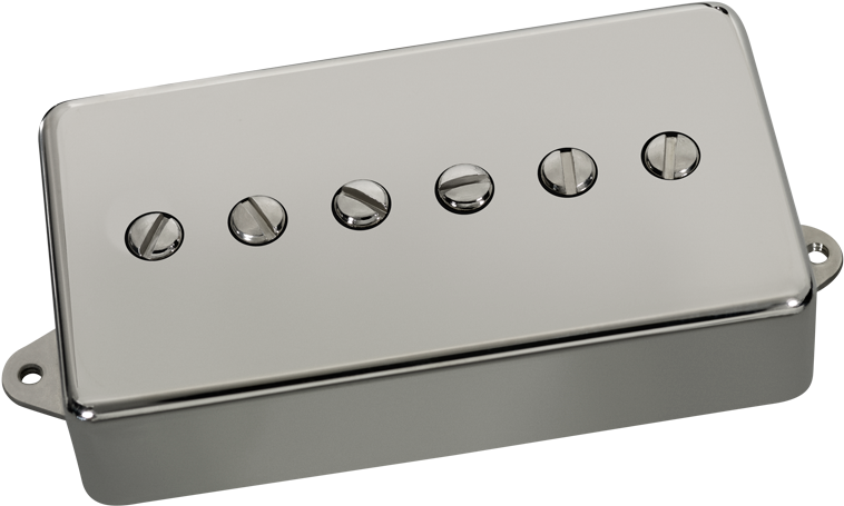 Vintage P90 With Full-size Humbucker Cover - Silver Clipart (767x767), Png Download