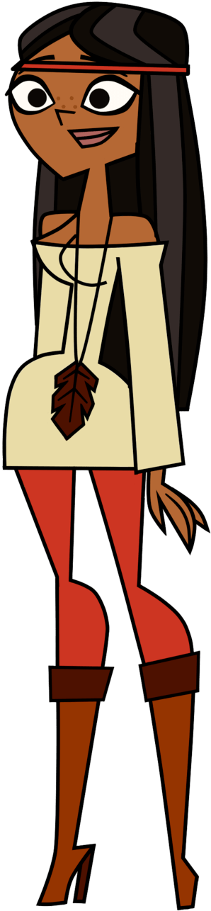Total Drama New Females Clipart (500x1301), Png Download