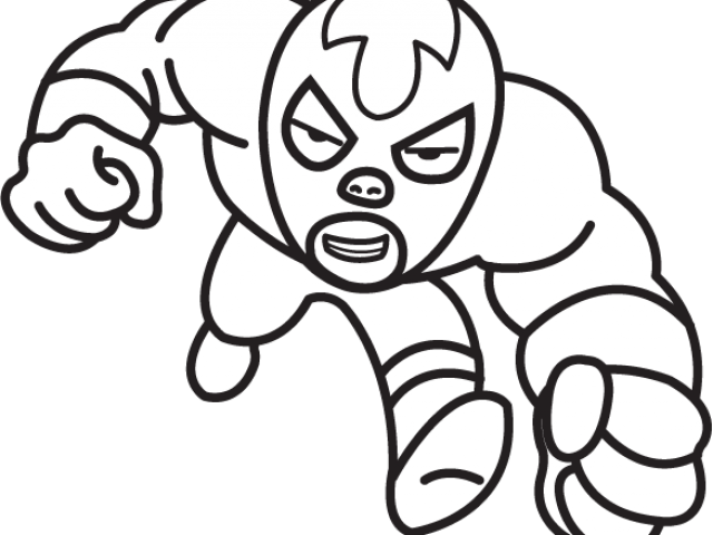 Banner Library Stock Wrestler Clipart - Luchador Png Transparent Png (640x480), Png Download