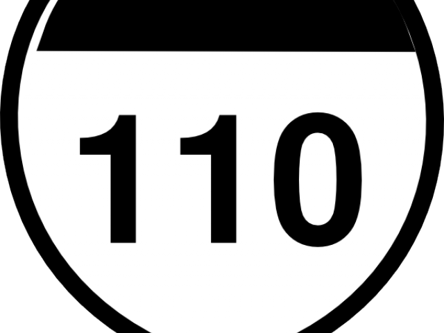Freeway Clipart Interstate Sign - Circle - Png Download (640x480), Png Download