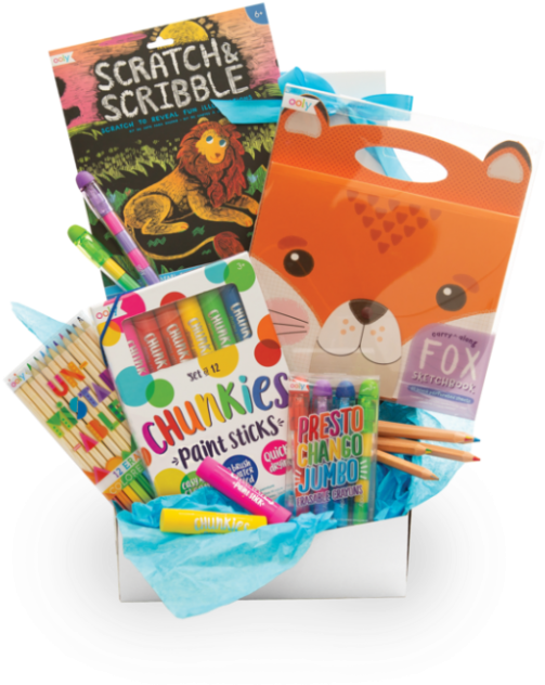 Creative Kids Love To Get Plenty Of Art Supplies During - Kids Gift Pack Clipart (750x750), Png Download