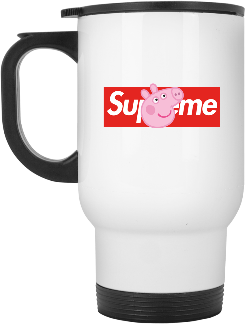 Supreme Peppa Pig Shirt - Mug Clipart (1155x1155), Png Download