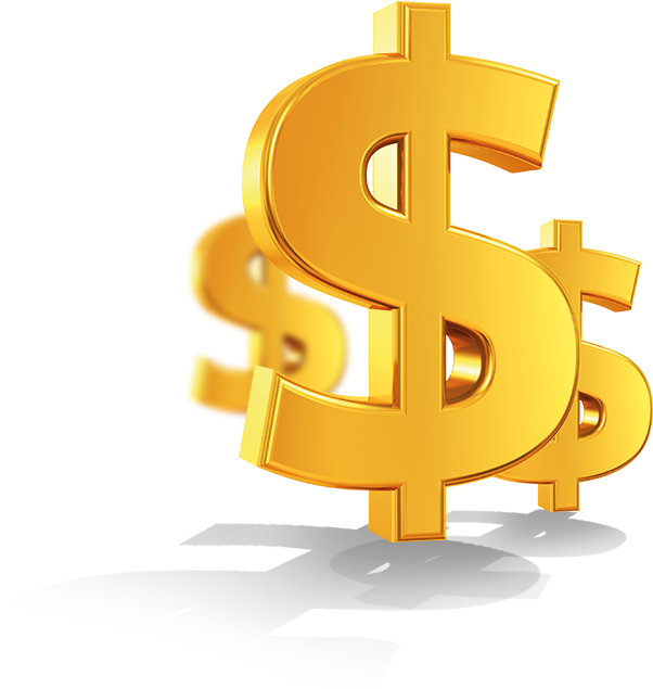 Cash Prizes - Gold Money Symbols Clipart (821x674), Png Download