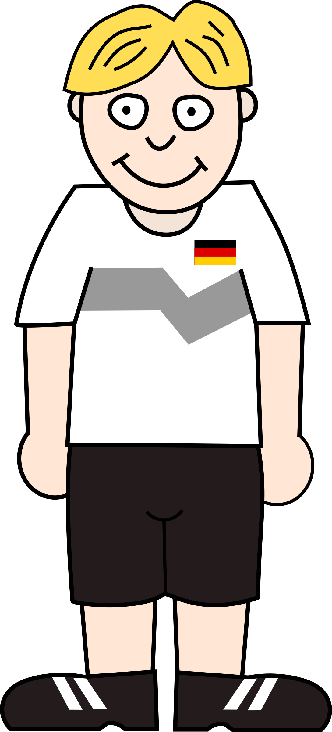 Germany Clipart Big - Pemain Sepak Bola Clipart - Png Download (1090x2400), Png Download