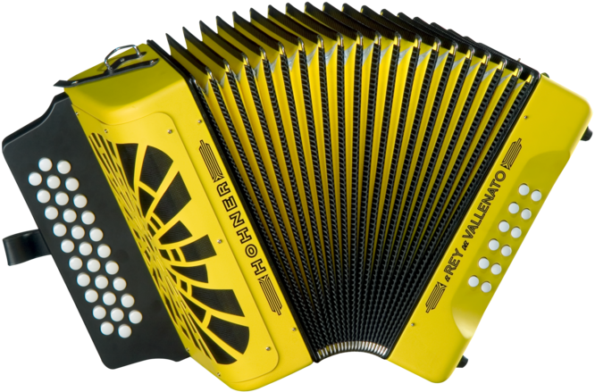 Hohner El Rey Del Vallenato Fbbeb, Yellow With Gig - Hohner El Rey Del Vallenato Clipart (700x700), Png Download