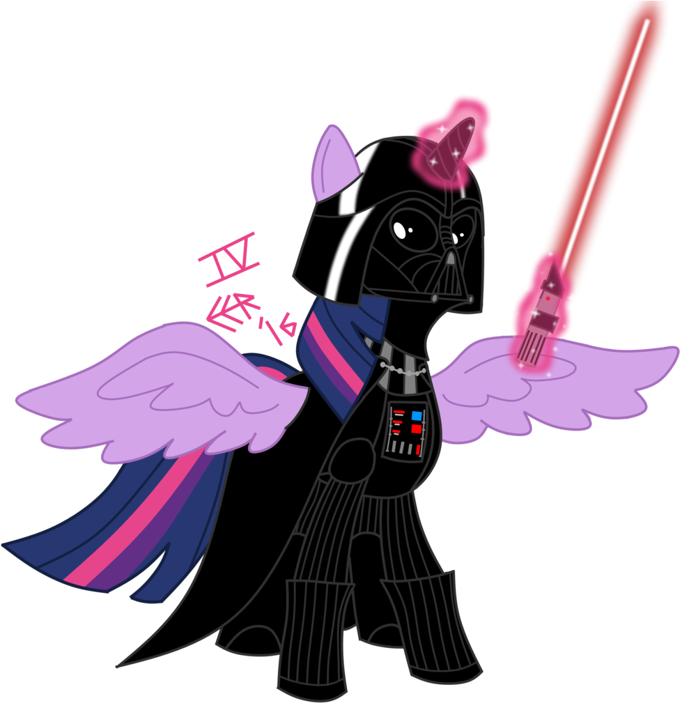 E E R, Crossover, Darth Vader, Pony, Safe, Simple Background, Clipart (976x1009), Png Download