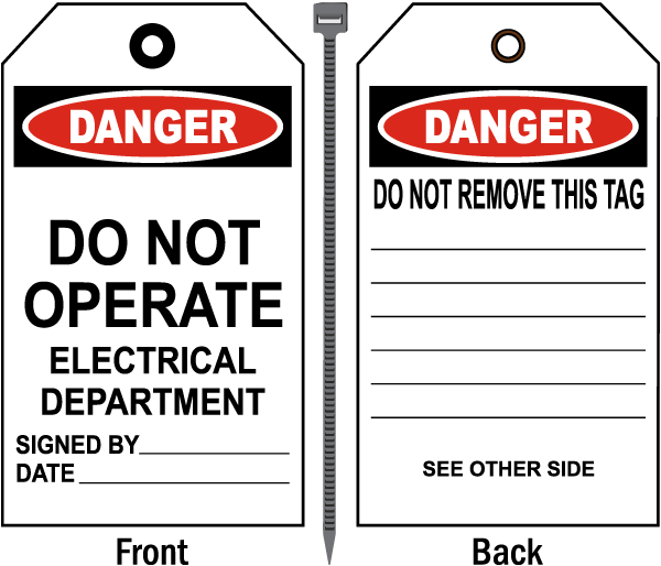 Item - Do Not Operate Tagging Clipart (600x514), Png Download