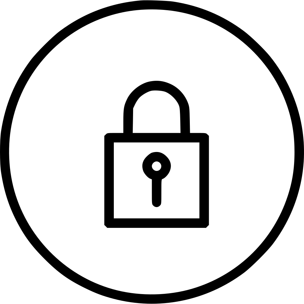 Lock Privacy Security Secure Svg Png Icon Ⓒ - Icono Seguridad De Documentos Clipart (980x982), Png Download