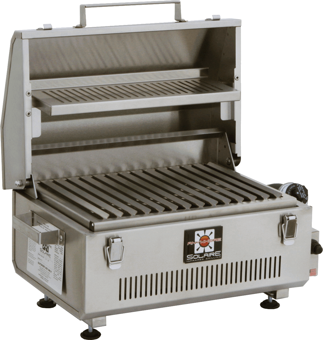 Solaire Anywhere Portable Infrared Grill With Warming - Barbecue Grill Clipart (1224x1224), Png Download