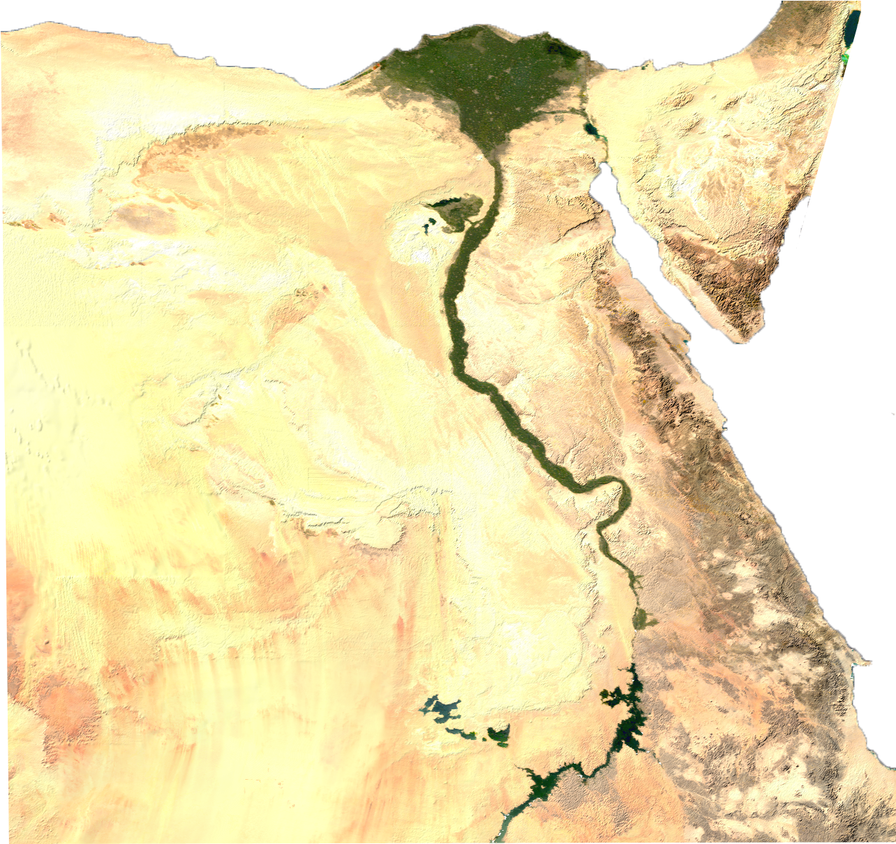 Egypt Sat - Dayr Al Bahri Map Clipart (1382x1241), Png Download