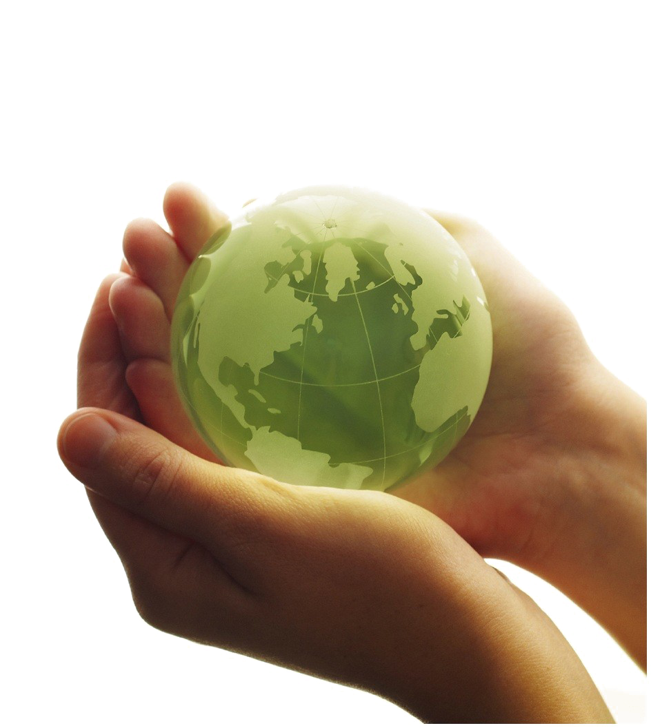 Earth In Hand Png High-quality Image - Green Earth In Hand Clipart (1148x1164), Png Download