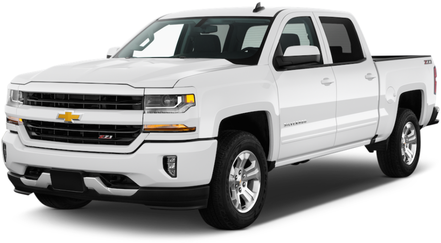 Used Chevrolet Silverado - White 2016 Chevy Silverado Clipart (1024x514), Png Download