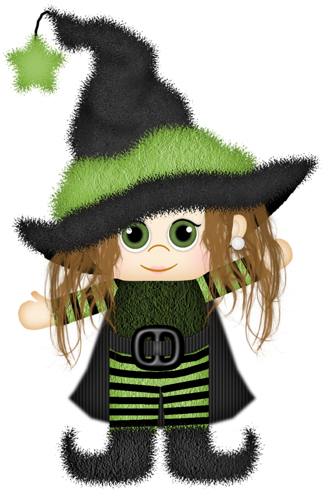 B *✿* Crazy-witches Halloween Porch, Halloween Ghosts, - Witch Clipart (760x1024), Png Download