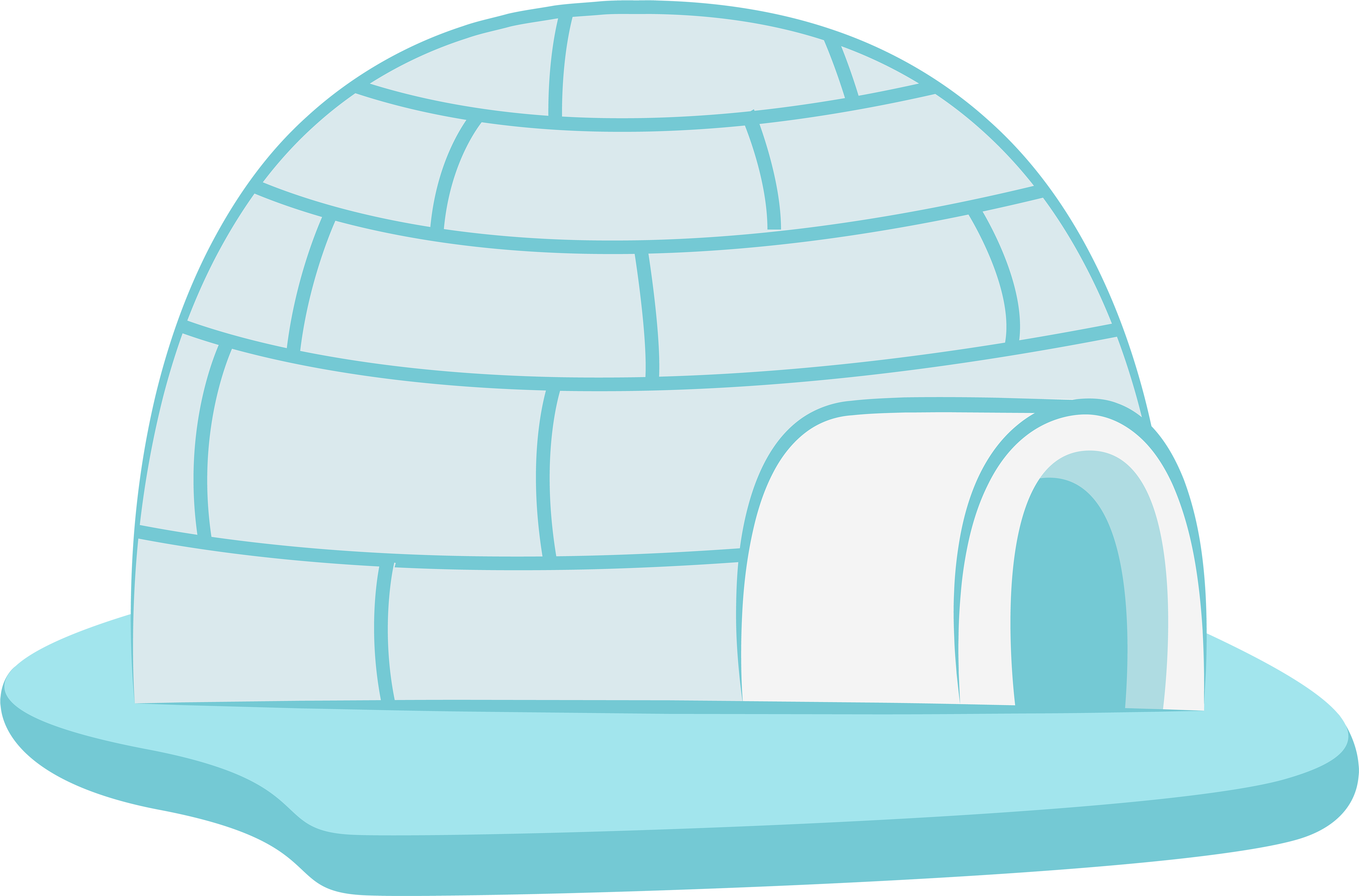 Igloo Clipart At Getdrawings - Transparent Background Igloo Clipart - Png Download (6000x3957), Png Download