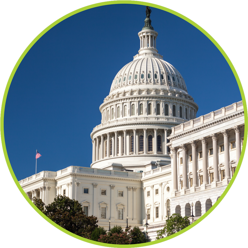 Community Champions Week March - U.s. Capitol Clipart (1085x1080), Png Download