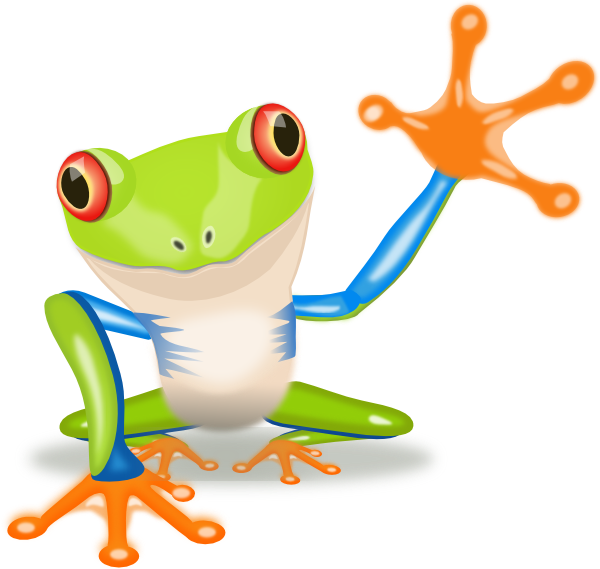 Clipart Stock Waving Frog Clip Art At Clker Com - Tree Frog Clipart - Png Download (600x569), Png Download
