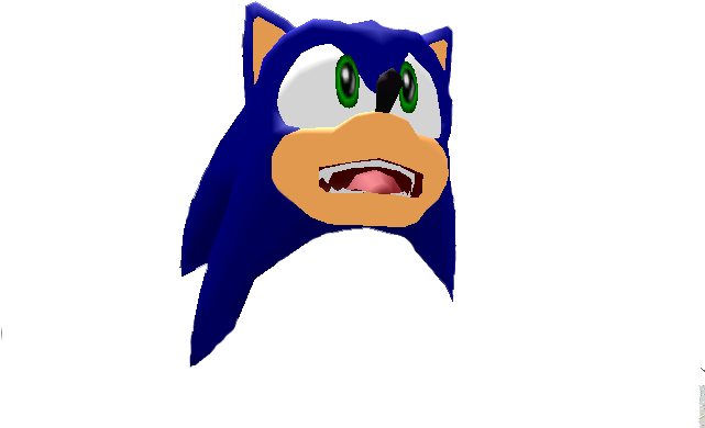 Sonichead - Cartoon Clipart (640x480), Png Download