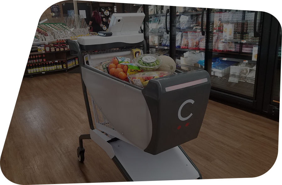 Caper Smart Shopping Cart Clipart (898x590), Png Download