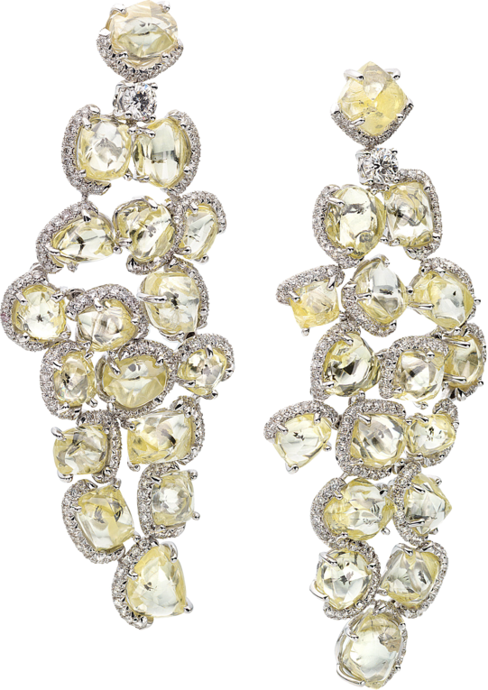 Champagne Bubbles Drop Earrings Featuring - Earrings Clipart (541x765), Png Download