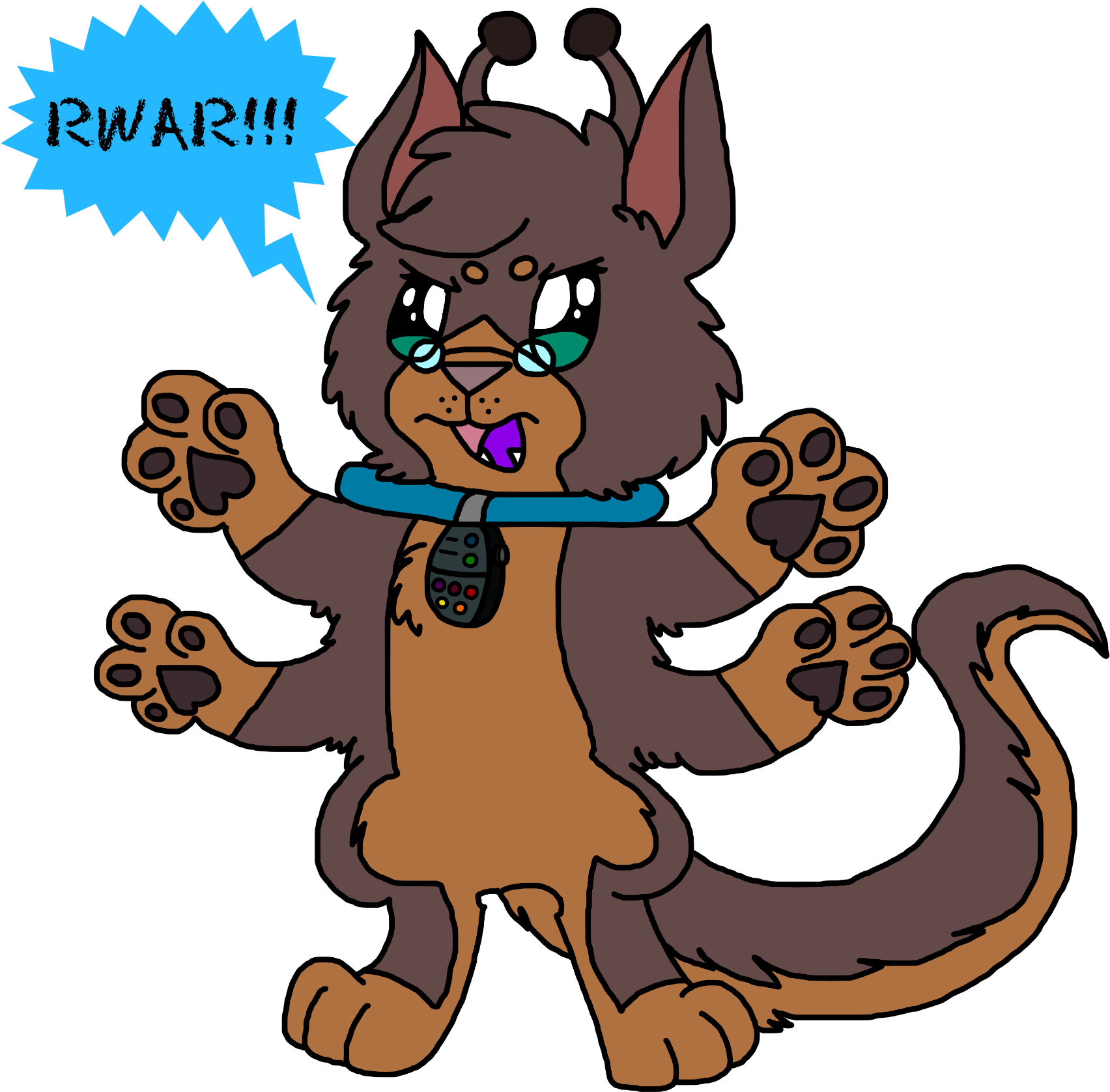 The Big, Scary Alien - Cartoon Clipart (1774x1774), Png Download