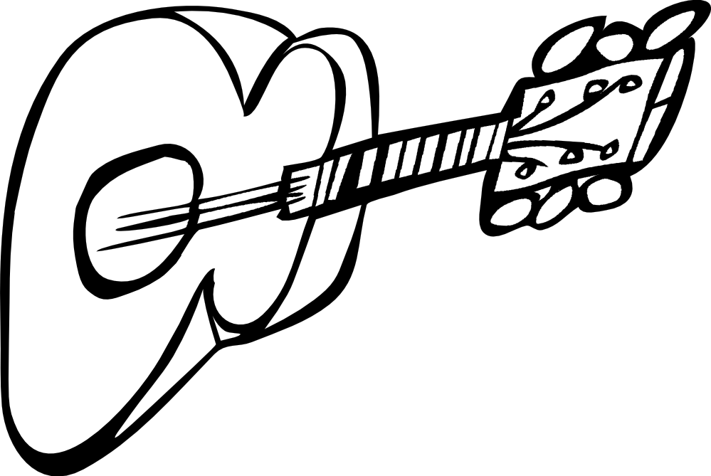 Picture Of Guatemala Flag - Guitar Clip Art - Png Download (999x669), Png Download