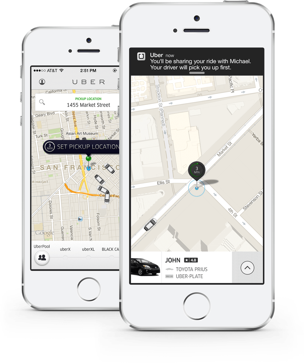 Uberpool Iphone 5s - Uber Share Ride Status Clipart (1024x1189), Png Download