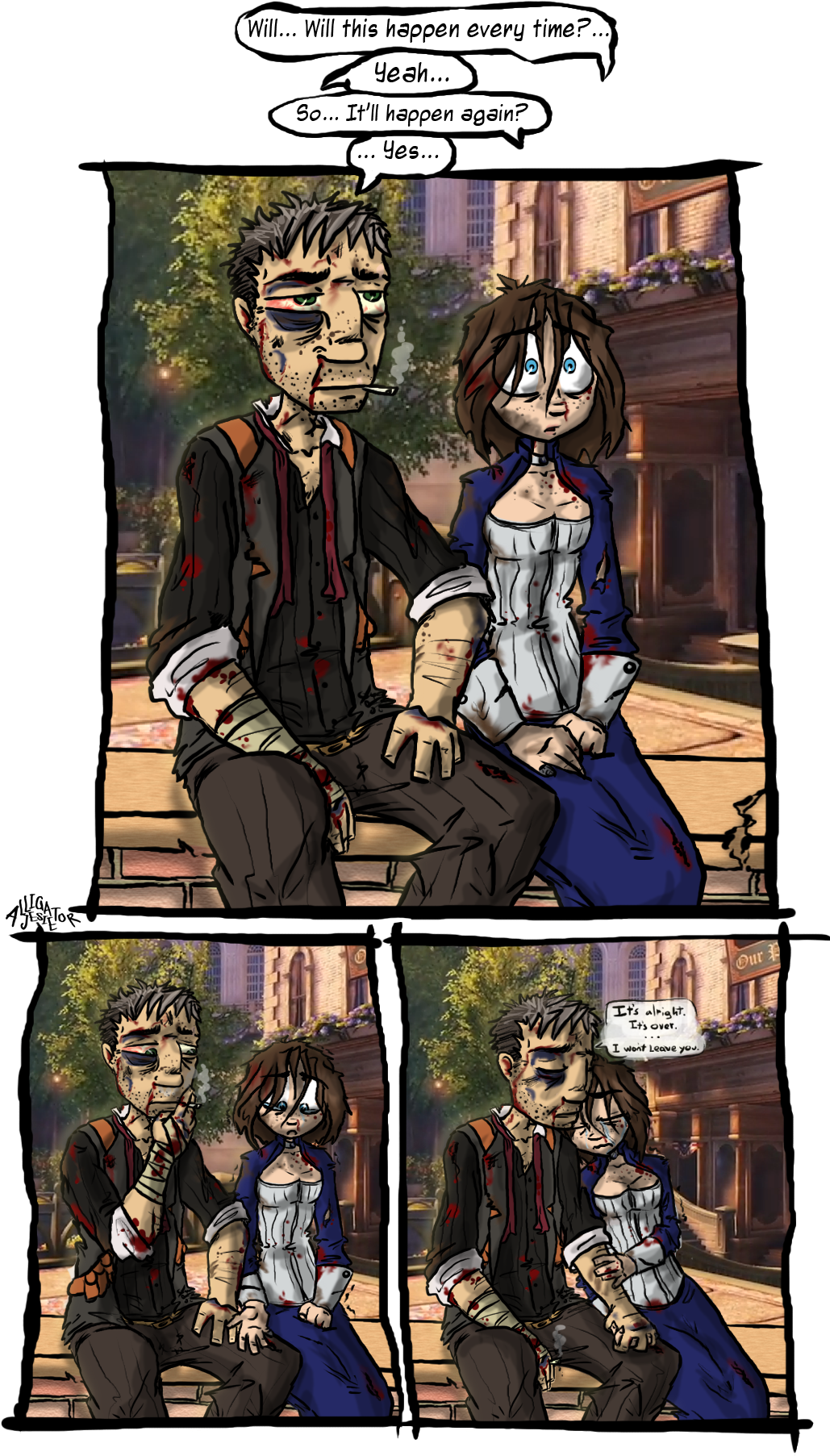 6 Years Ago - Bioshock Infinite Elizabeth Fanart Clipart (1028x1824), Png Download