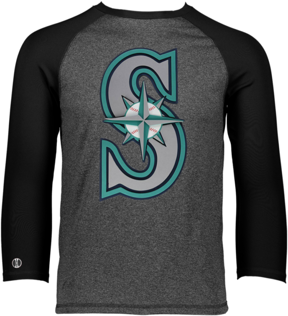 Official Seattle Mariners Classic Logo Holloway Men's - T-shirt Clipart (640x640), Png Download