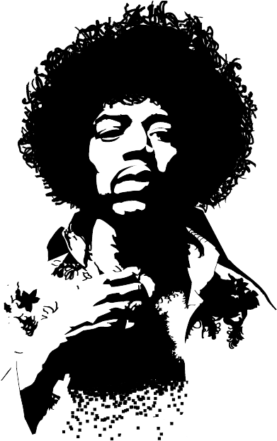 Jimi Hendrix Poster, Blues Rock, Logo Inspiration, - Jimi Hendrix Clipart (478x675), Png Download