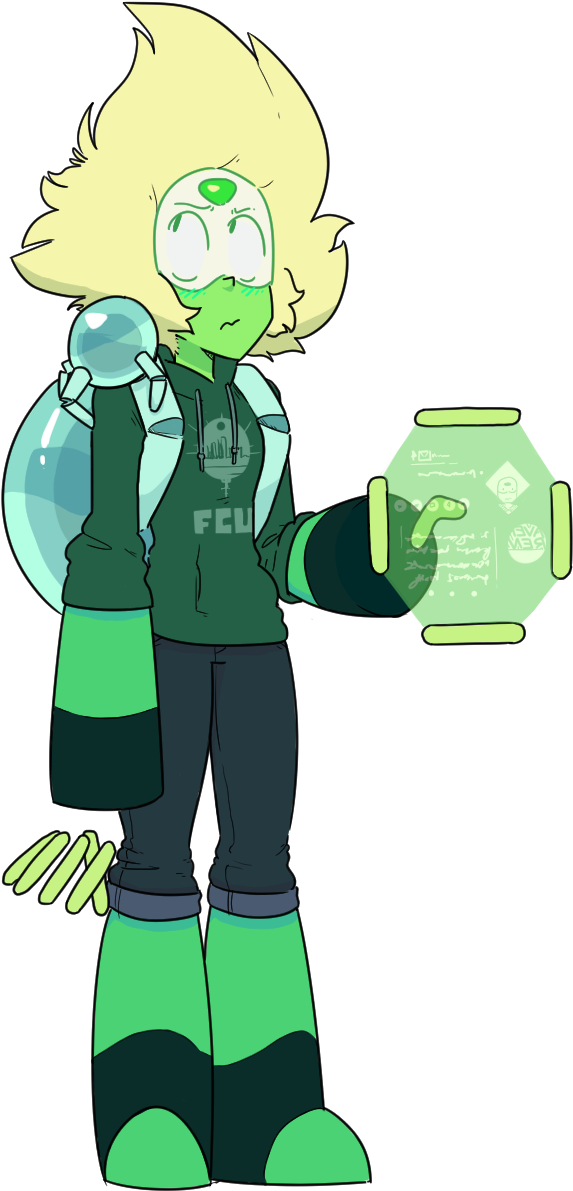 Steven Universe, Peridot Clipart (573x1191), Png Download