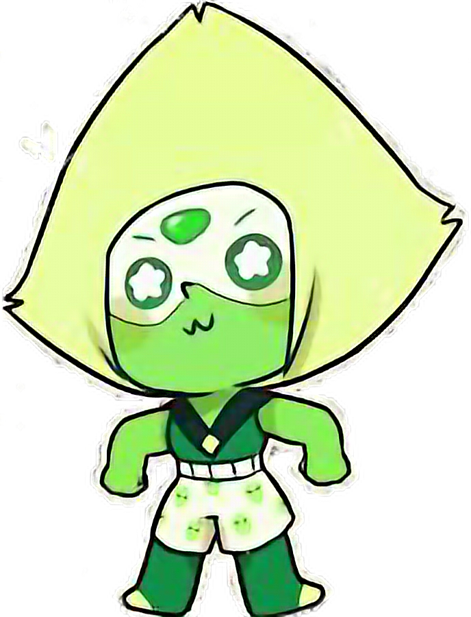 Peridot Steven Sticker - Peridot Steven Universe Sticker Clipart (688x900), Png Download