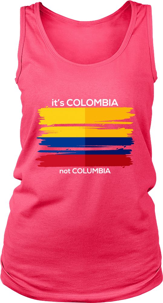 Colombia Shirt Colombian Flag Travel Vacation Souvenir Clipart (539x1001), Png Download