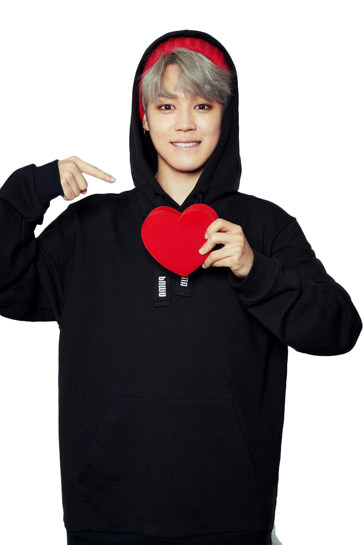 Jin Transparent Bts Heart - Jimin Bts Valentines Day Clipart (721x1080), Png Download