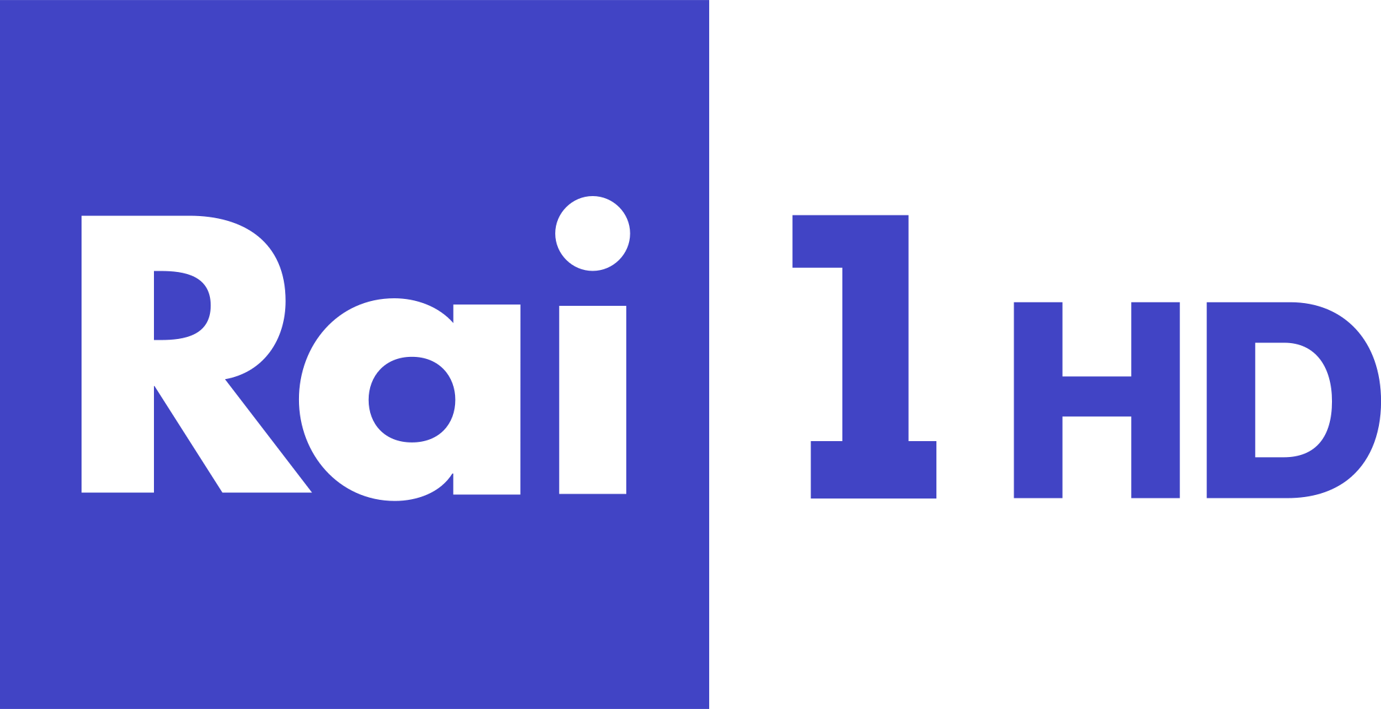 Rai Uno Png - Rai 1 Logo Png Clipart (2000x1027), Png Download