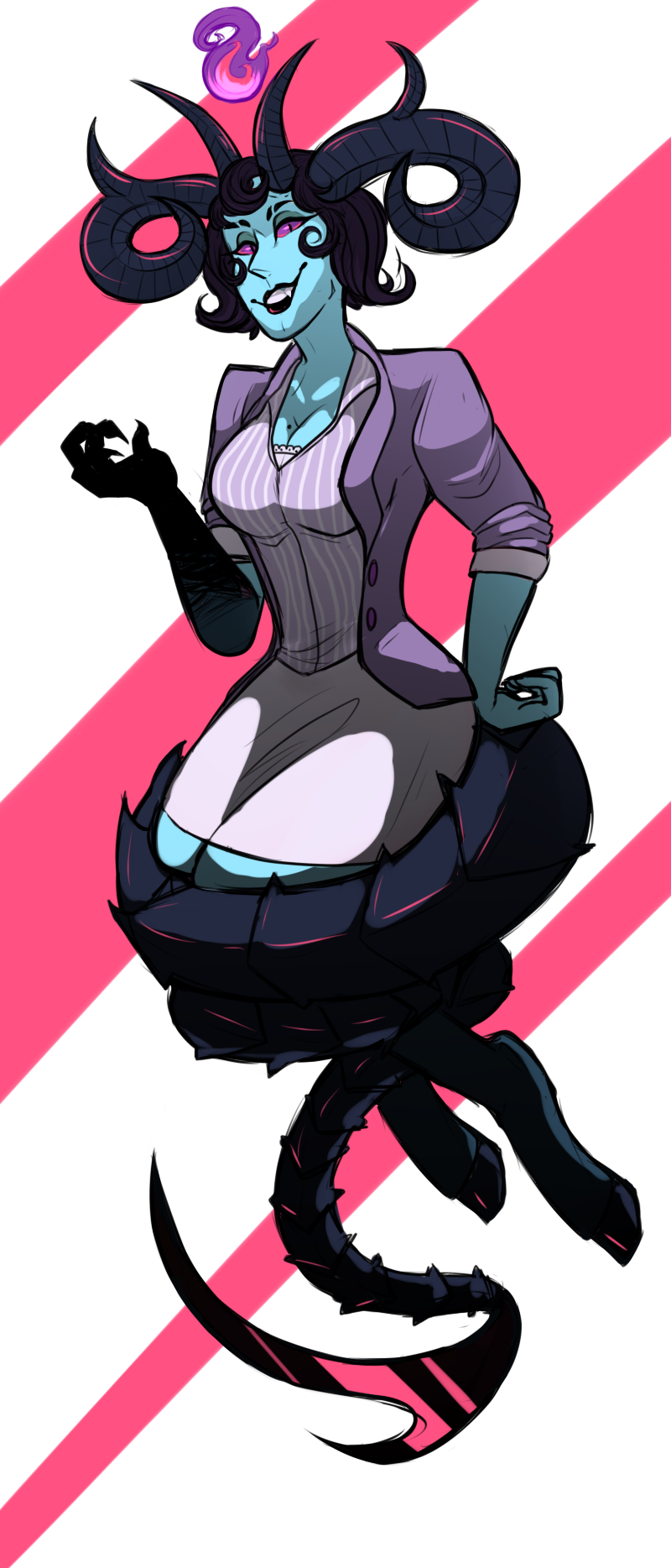 Set The Stage For Succubus Ceo - Cartoon Clipart (800x1868), Png Download