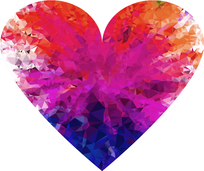 Com/png/colorful Heart Png/ - Colorful Heart Png Clipart (1070x882), Png Download