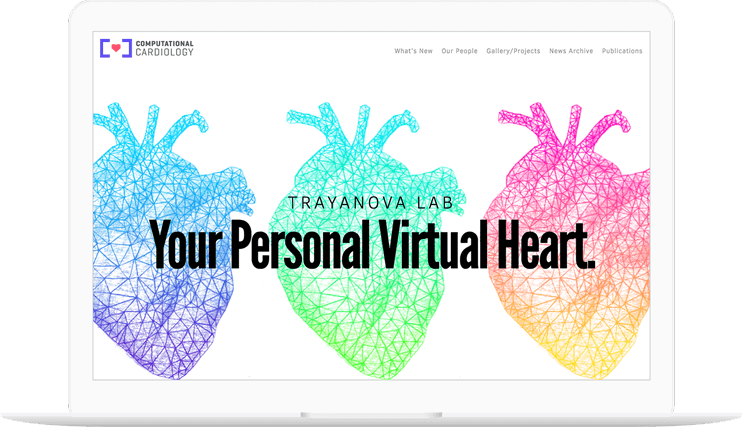 Computational Cardiology Website Displayed On A Computer - Illustration Clipart (742x427), Png Download