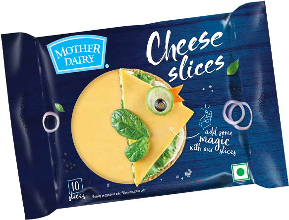 Mother Dairy Cheese Slice 200g - Mother Dairy Clipart (600x600), Png Download
