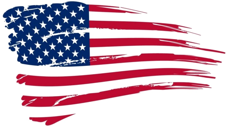 Flag Day Transparent - 4th Of July Flag Png Clipart (750x410), Png Download