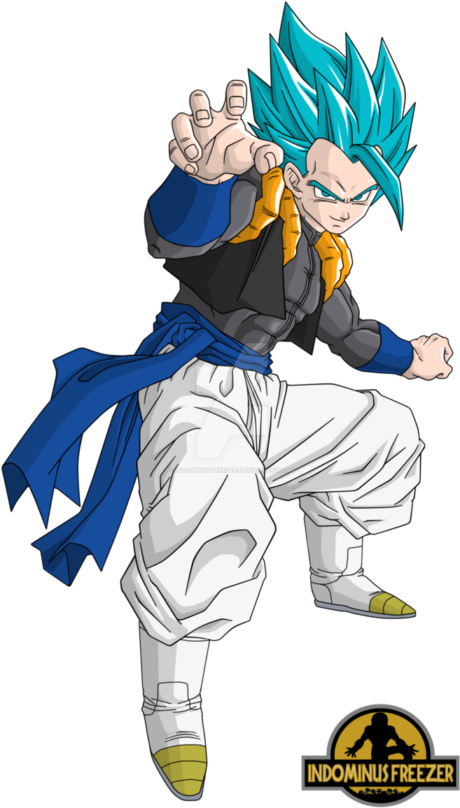 Gogeta Super Saiyan God Transparent Clipart Free Download - Gogeta En Super Sayayin - Png Download (677x1179), Png Download