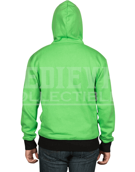 Minecraft Creeper Anatomy Hooded Jacket - Minecraft Creeper Anatomy Coat Clipart (590x590), Png Download