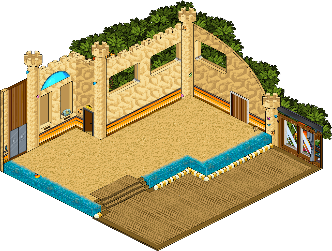 Rp Rooms Habbo Background Clipart (1757x1391), Png Download
